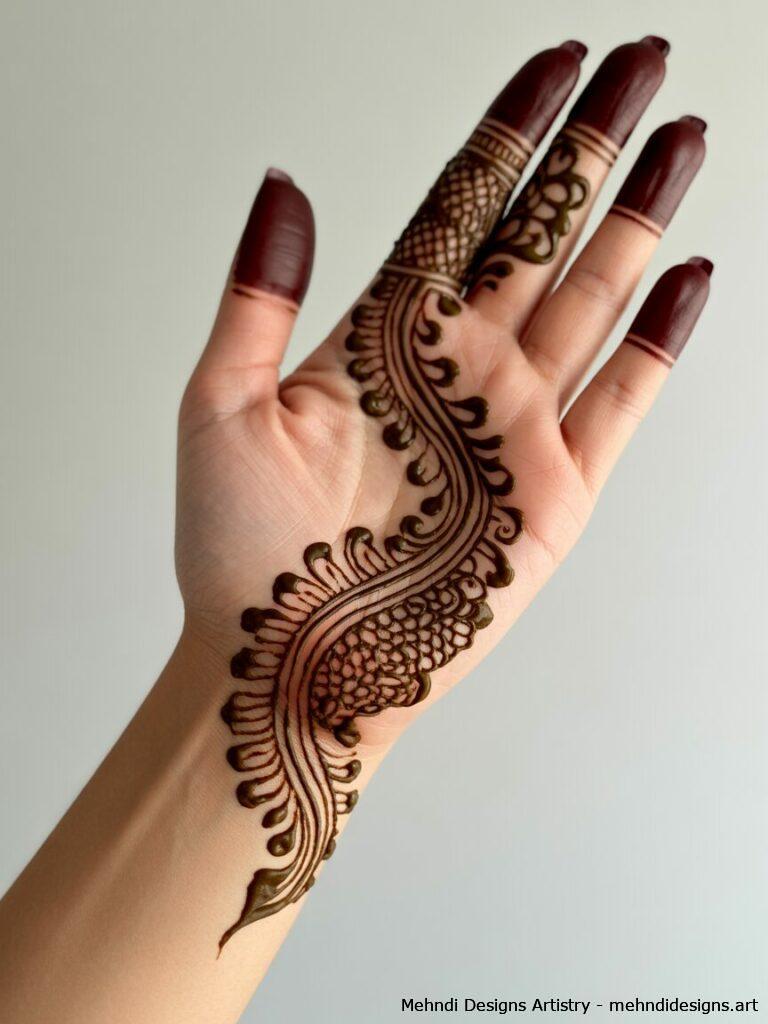 Pakistani Mehndi with Arabic Flow 2