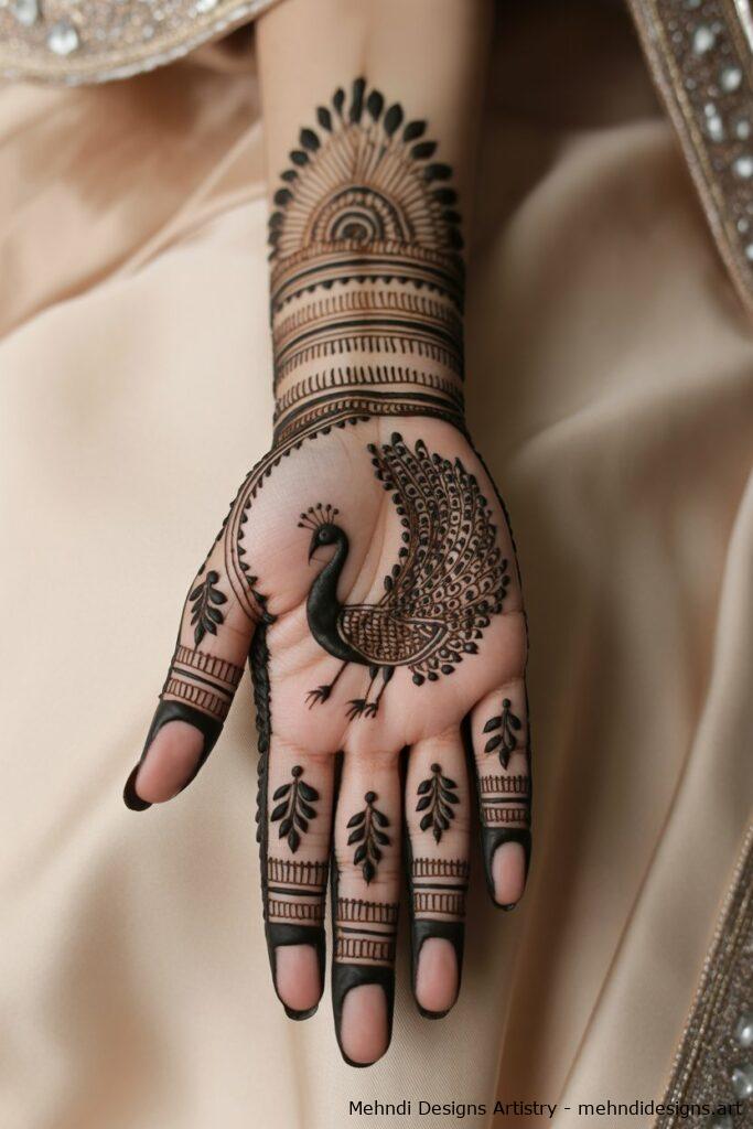 Peacock Motif Bridal Mehndi 2