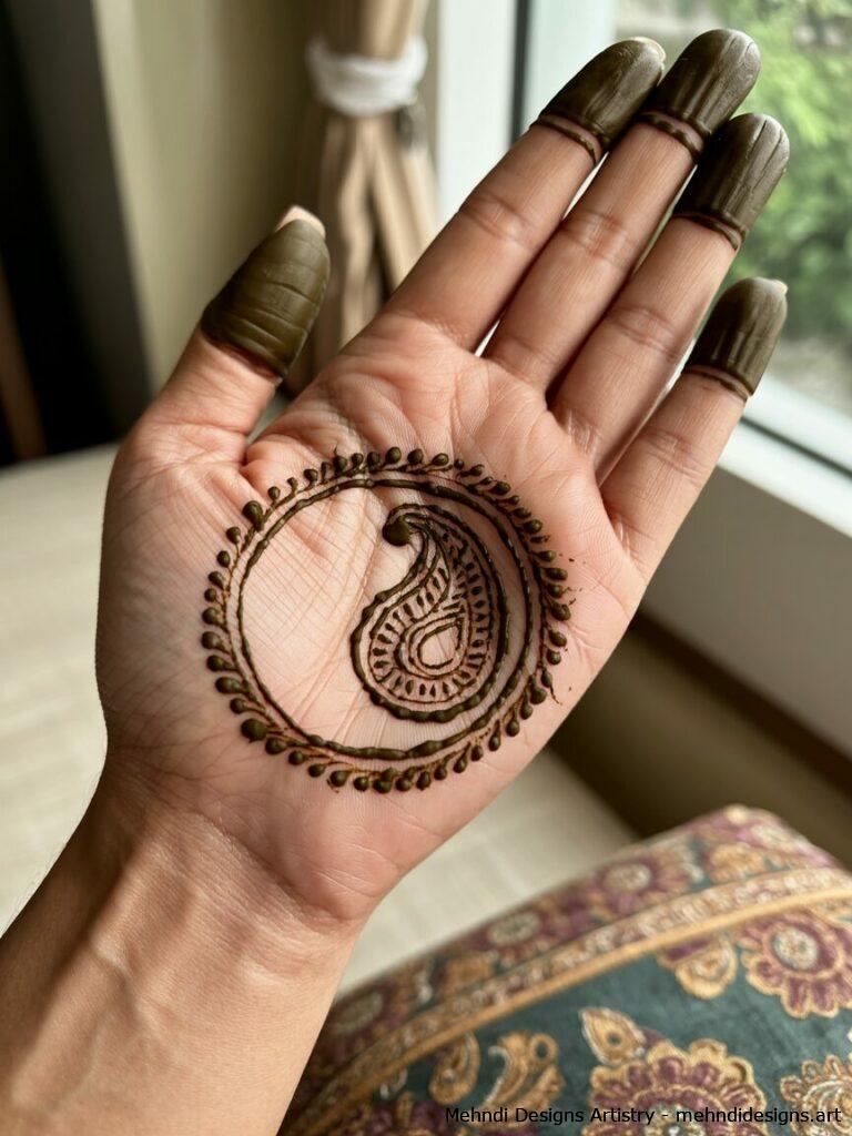 Round Paisley Design 1