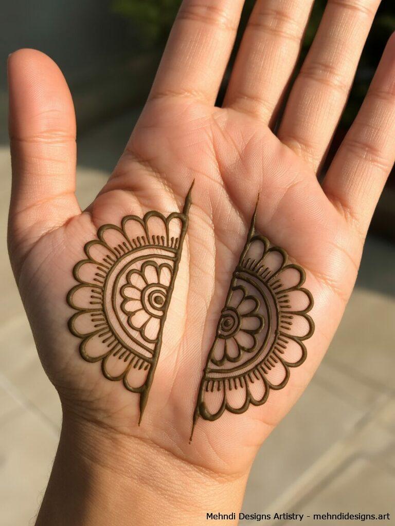 Symmetrical half mandala 1