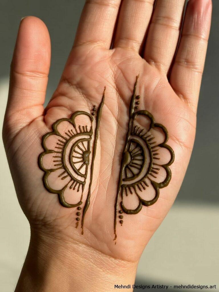 Symmetrical half mandala 2