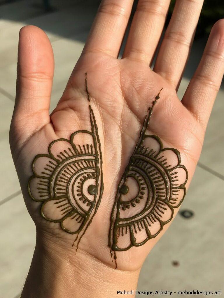 Symmetrical half mandala 4