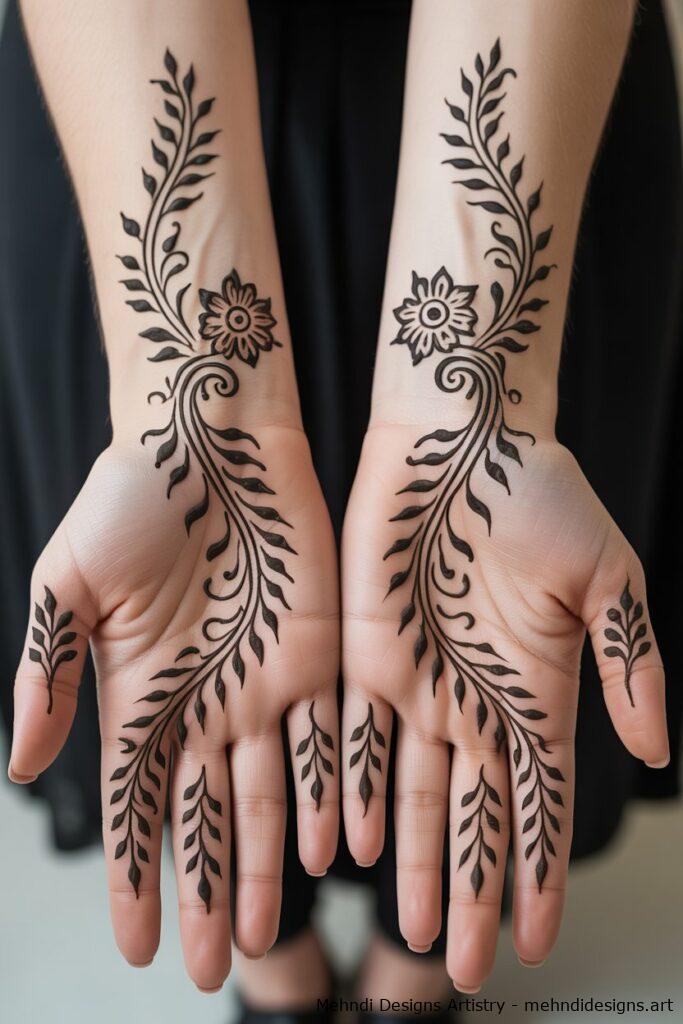 Traditional Bel Mehndi 1