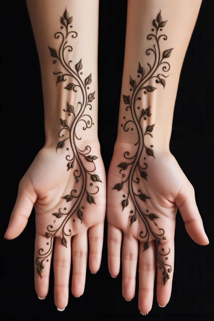 Traditional Bel Mehndi 2