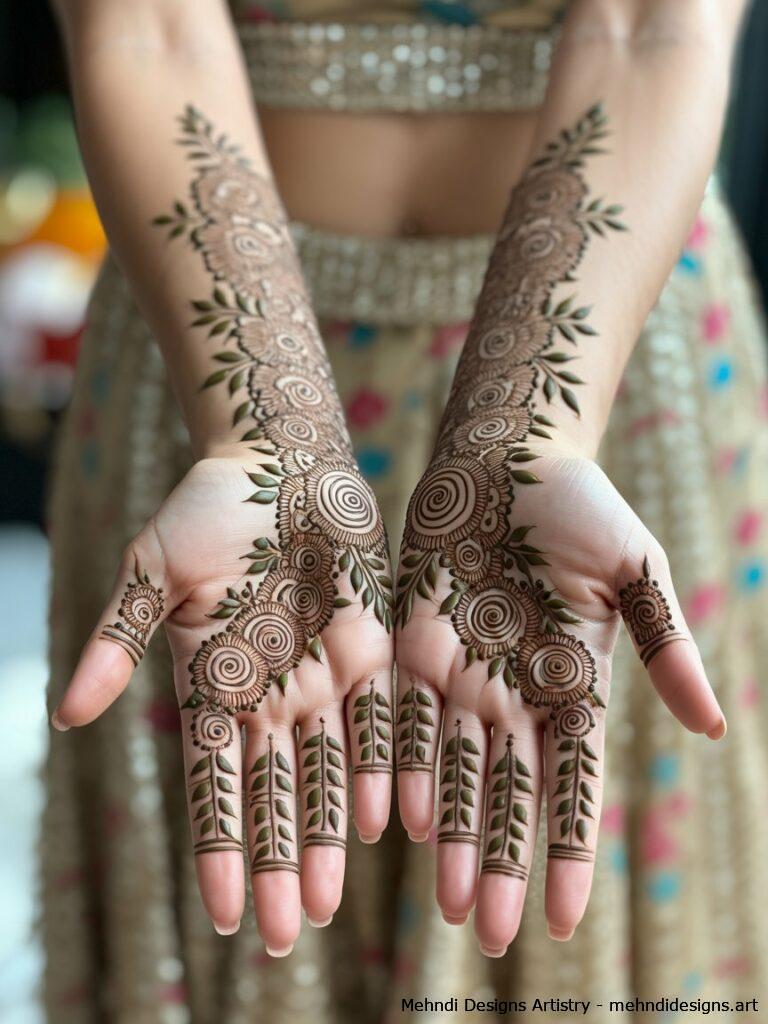 Traditional Floral Mehndi Design 1
