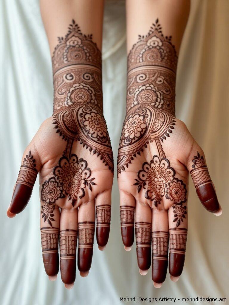 Traditional Pakistani Bridal Mehndi 3