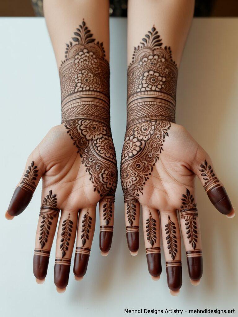 Traditional Pakistani Bridal Mehndi 4