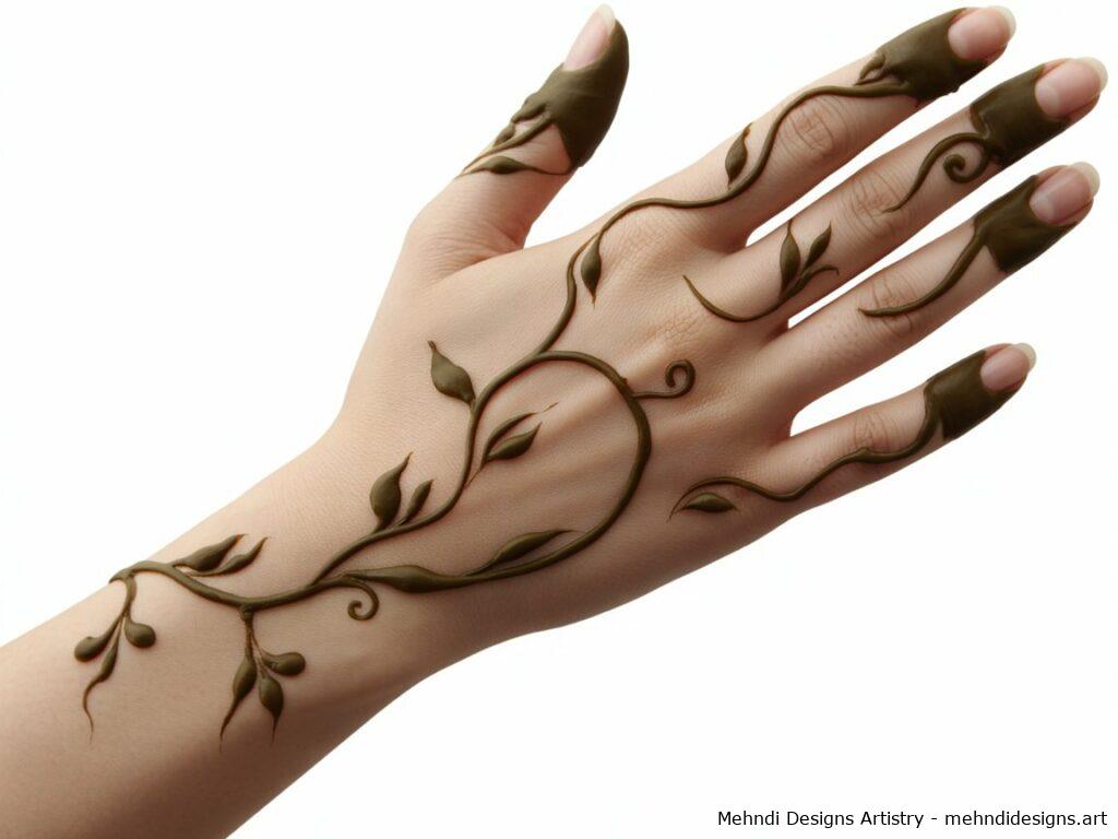 bel mehndi design