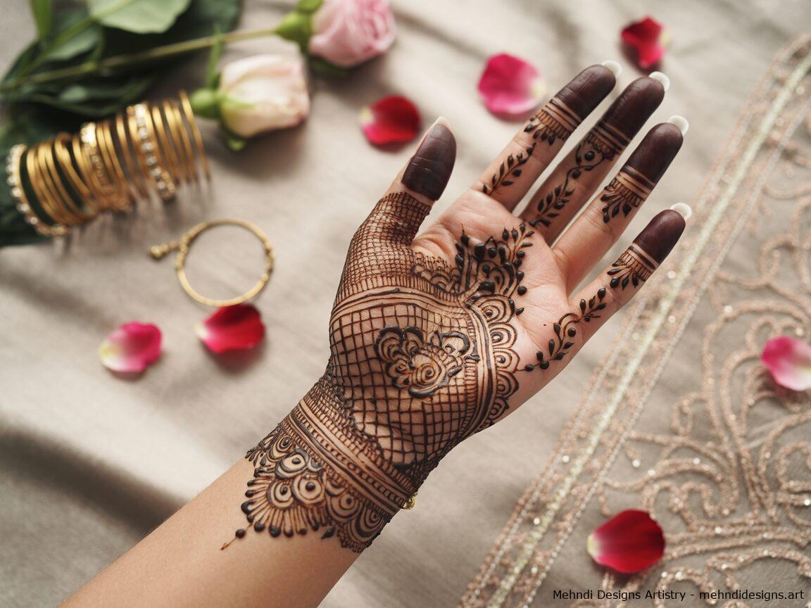 Front Full Hand Mehndi Design