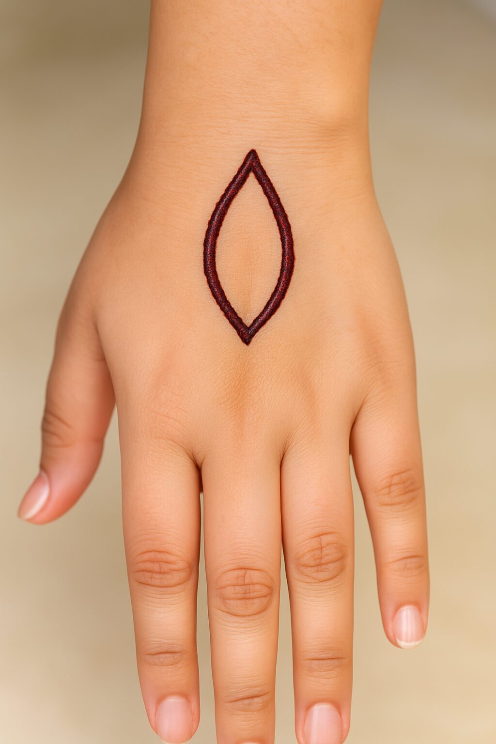 How to Draw a Simple Lotus Mehndi Design on the Hand (Beginner Friendly) -  MehndiDesignsArtistry, image size:1024x1536