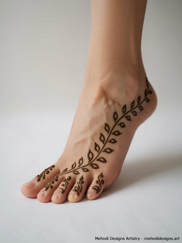 Arabic Style Foot Mehndi 1