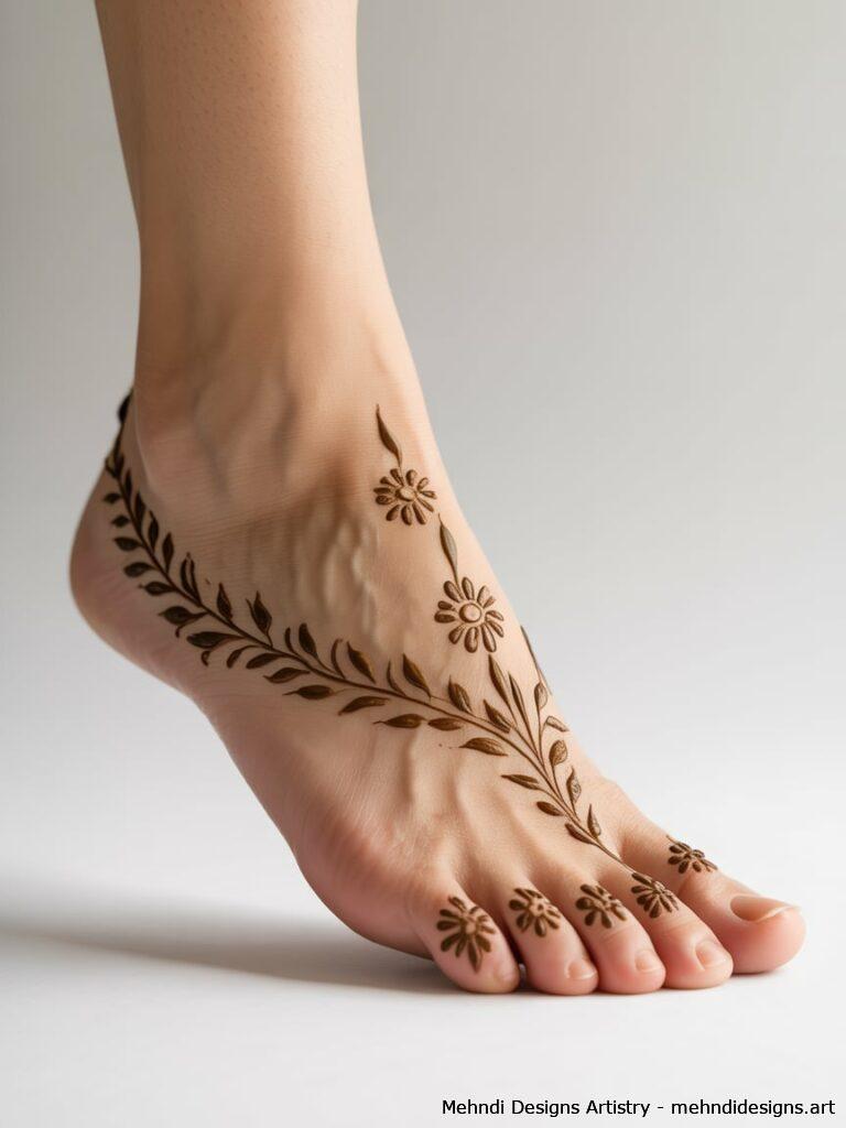 Arabic Style Foot Mehndi 2