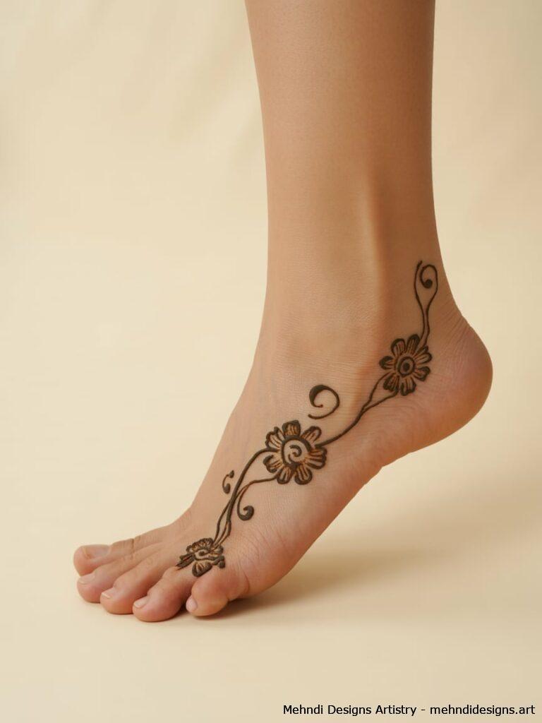 Arabic Style Foot Mehndi 3