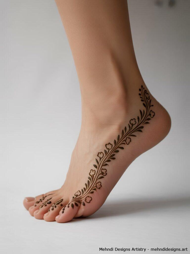 Arabic Style Foot Mehndi 4