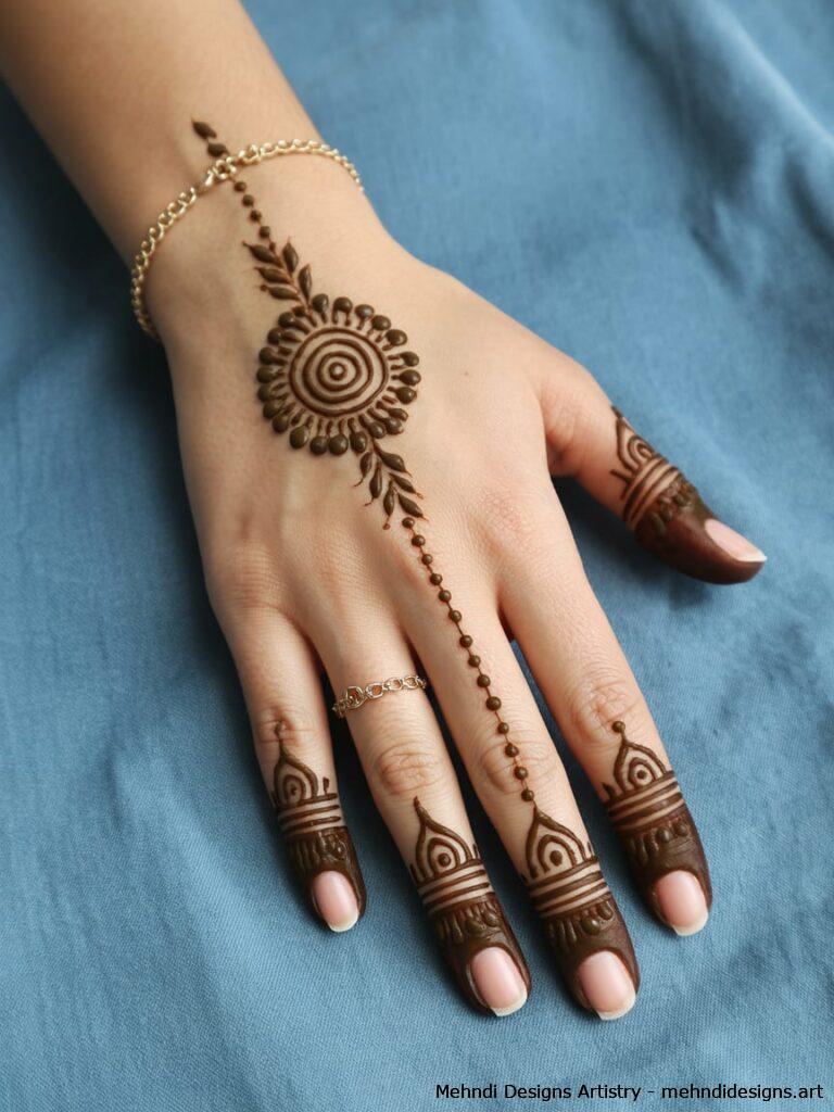 Back Hand Finger Chain 4