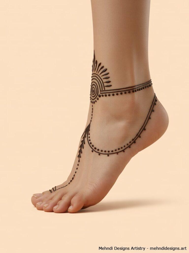 Bracelet Inspired Ankle Design 4