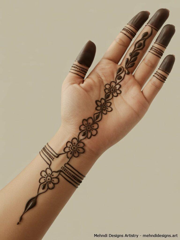 Bracelet Inspired Mehndi 3