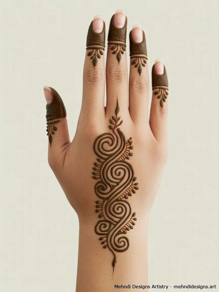 Diagonal Arabic Swirl 2
