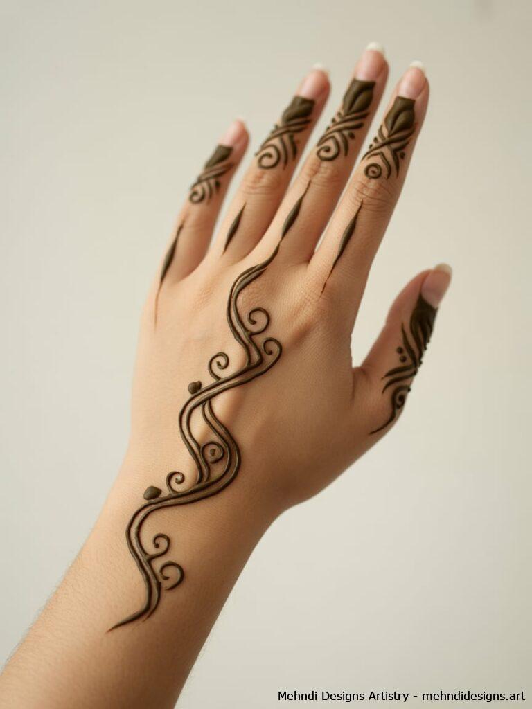 Diagonal Arabic Swirl 3