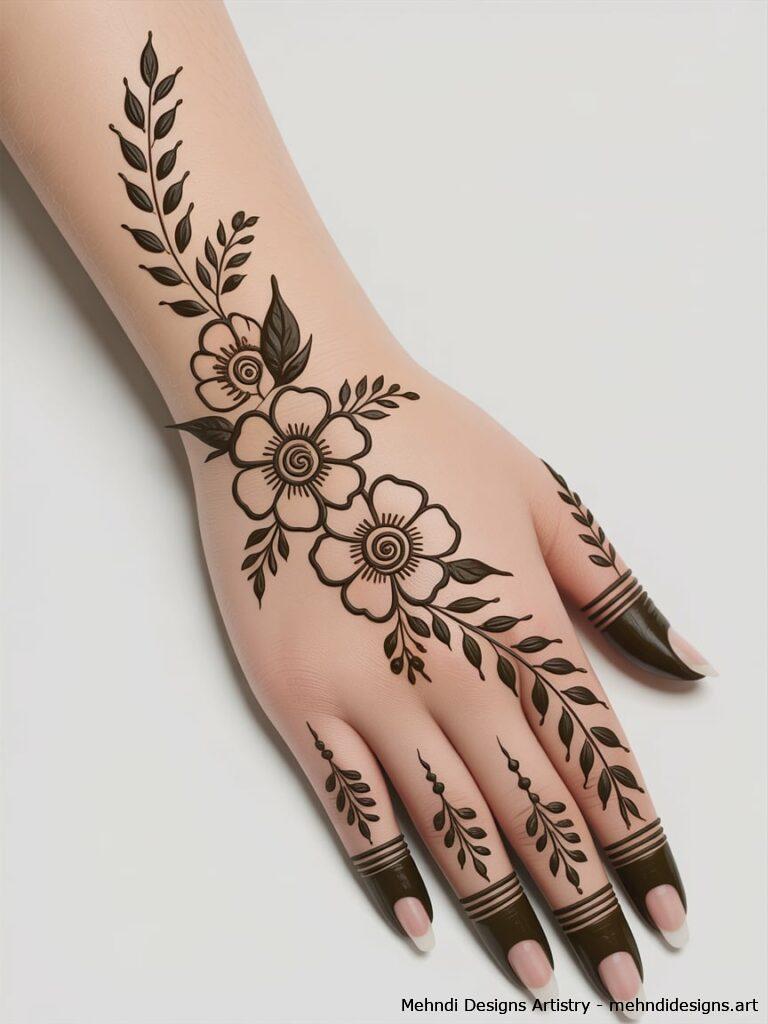 Floral Diagonal Trails 4