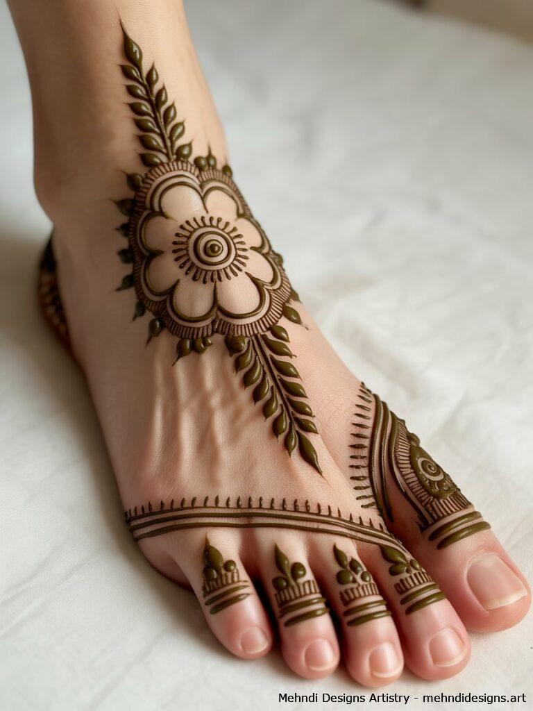 Floral Heel Motif 1