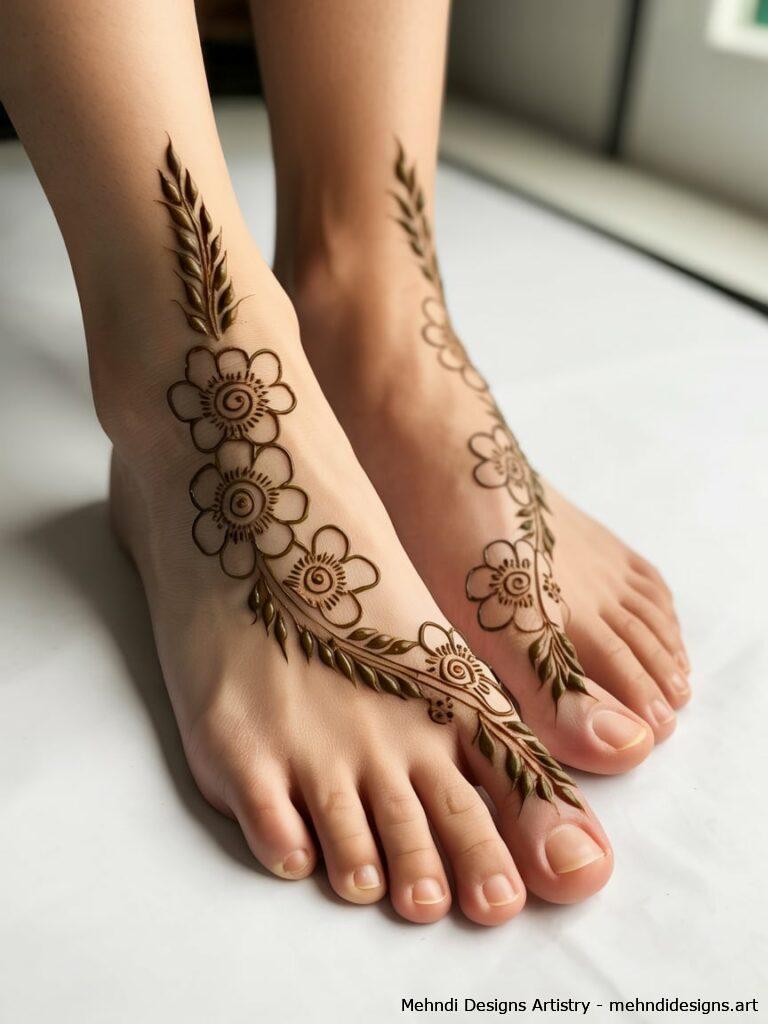 Floral Heel Motif 3