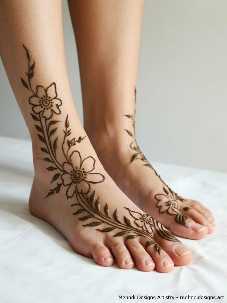 Floral Heel Motif 4