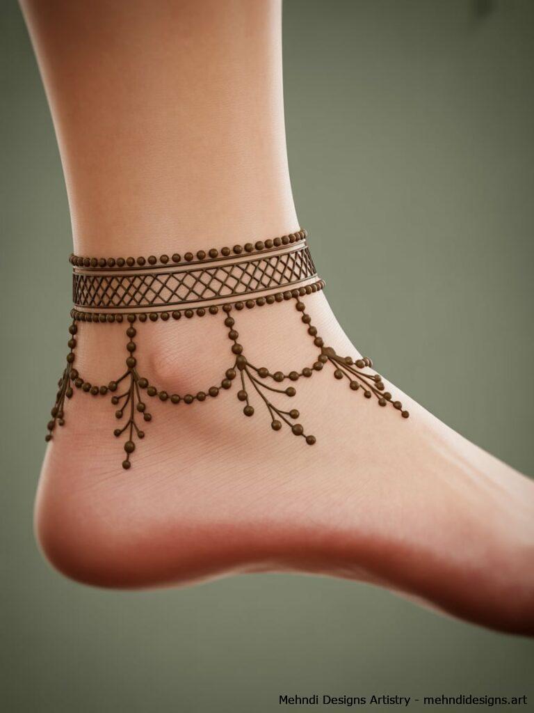 Foot Anklet Mehndi 4