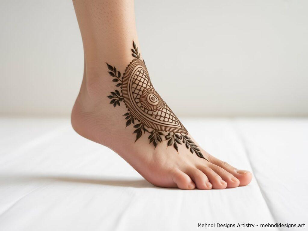 Foot Mehndi Design Simple