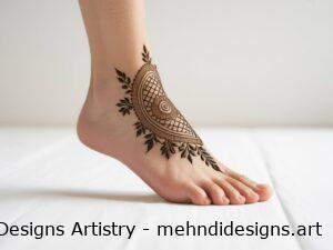 Foot Mehndi Design Simple