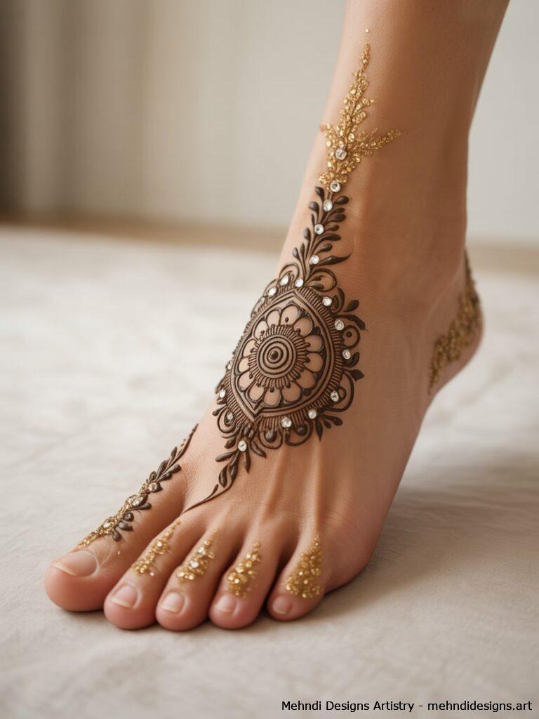 Glitter Embellished Mehndi 1