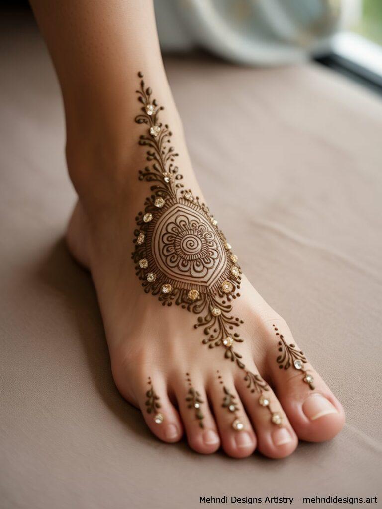 Glitter Embellished Mehndi 2