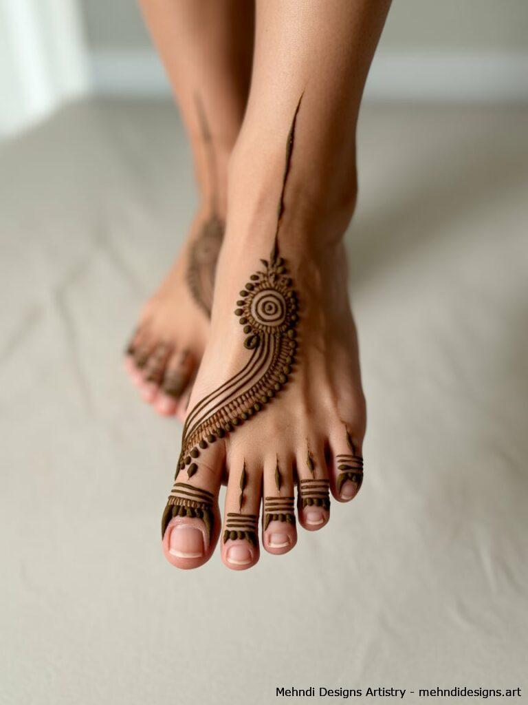 Half Foot Mehndi 2