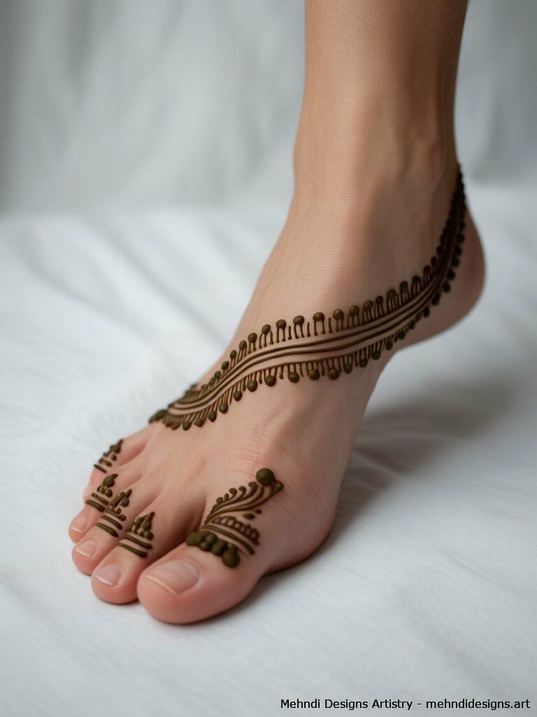 Half Foot Mehndi 3