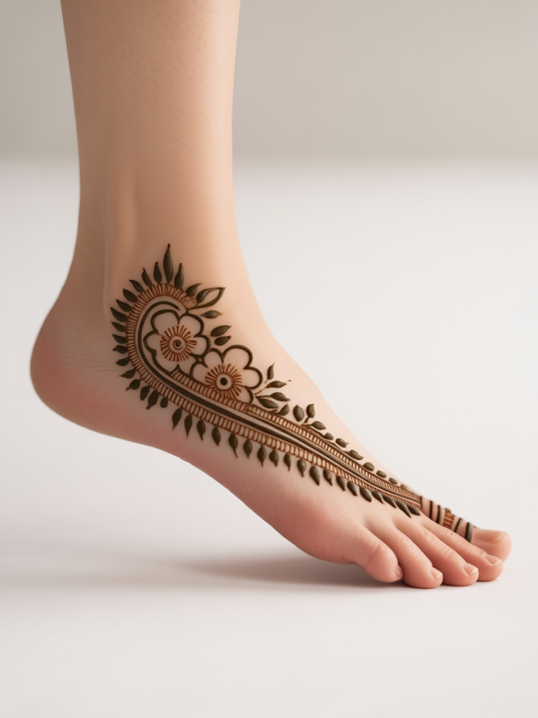 Half Foot Mehndi 4