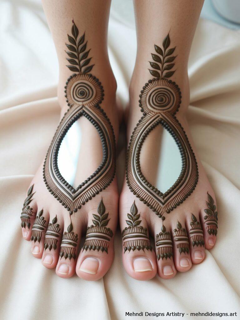 Mirror Designs on Both Feet 1