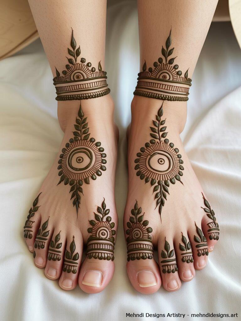 Mirror Designs on Both Feet 2