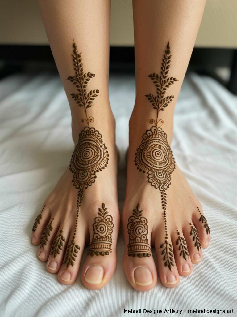 Mirror Designs on Both Feet 3