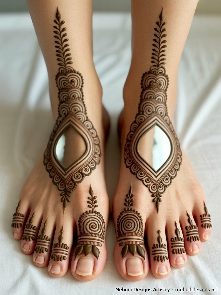 Mirror Designs on Both Feet 4