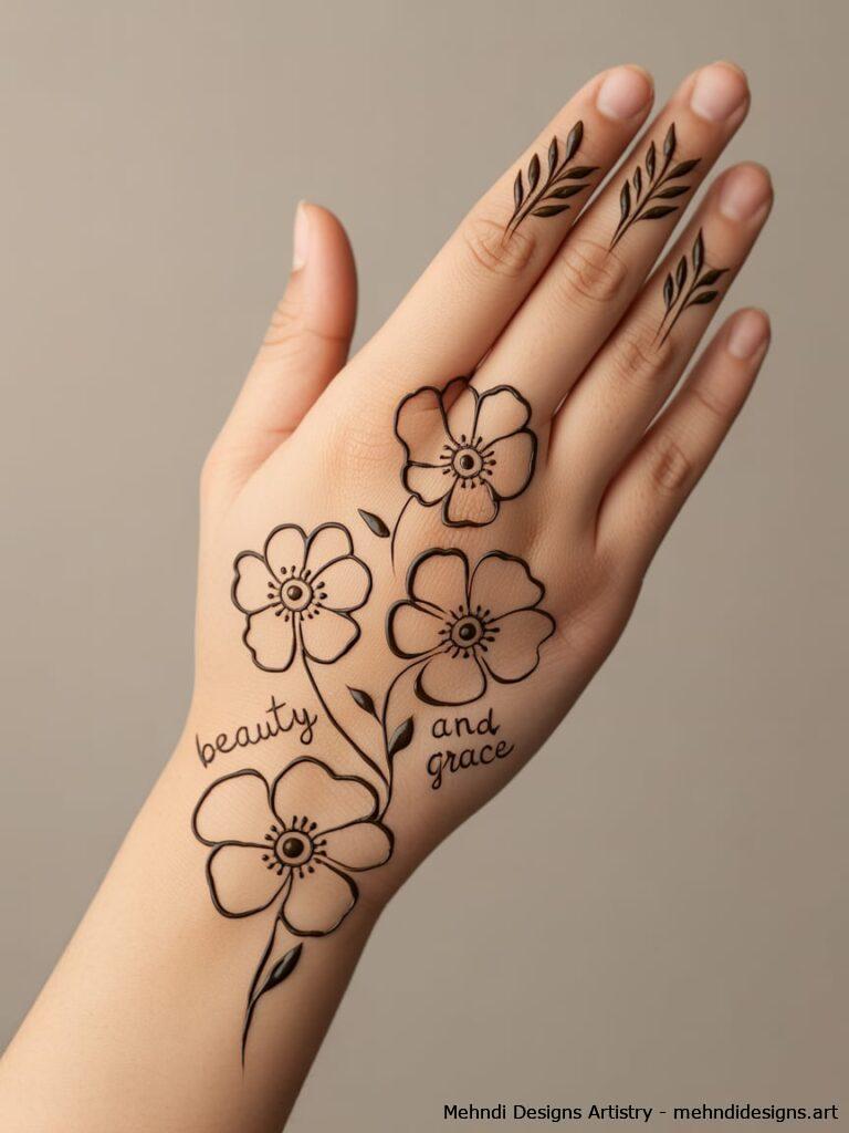 Negative Space Flowers 2