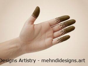 Simple Finger Mehndi Design
