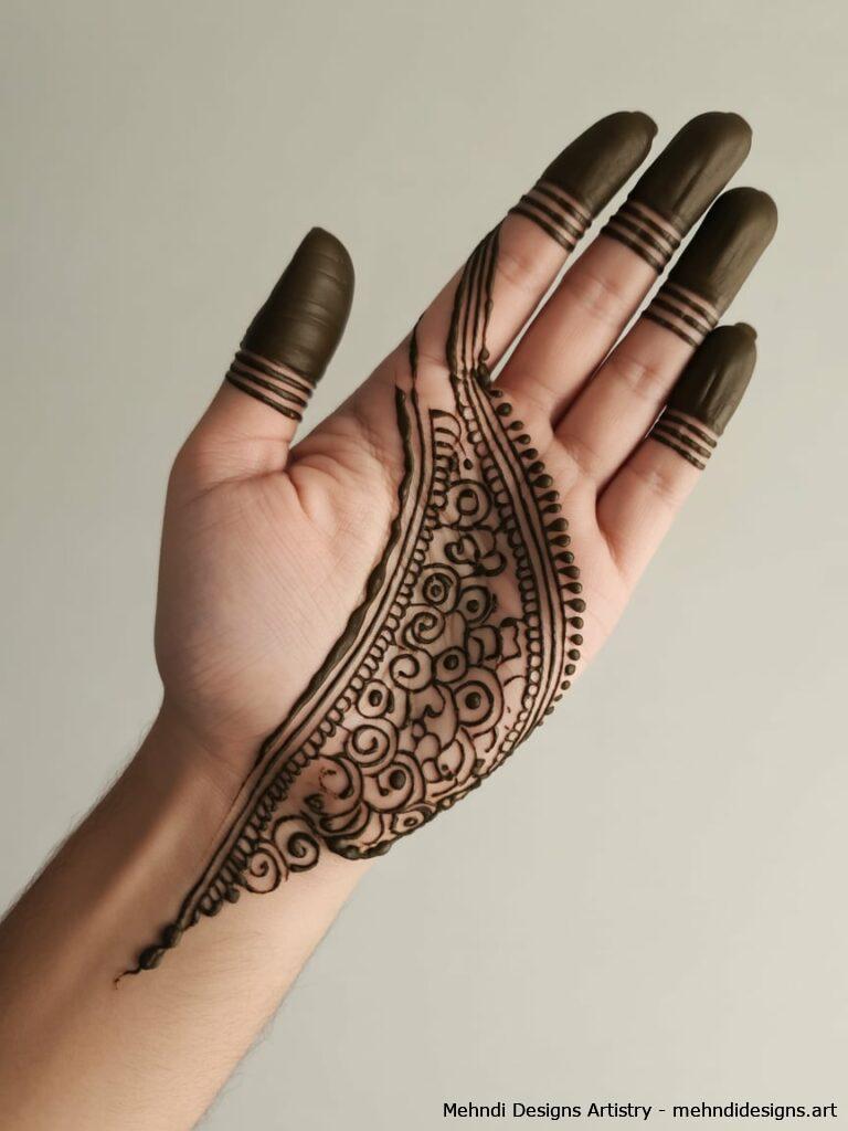 Stylish Half Palm Design 1