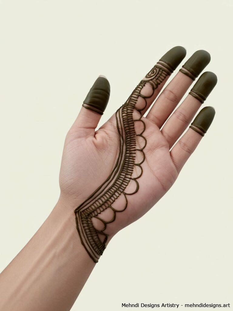 Stylish Half Palm Design 2