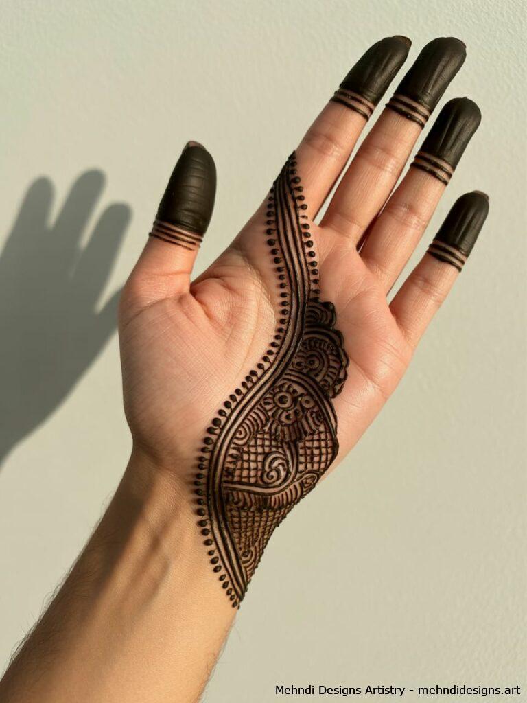 Stylish Half Palm Design 3