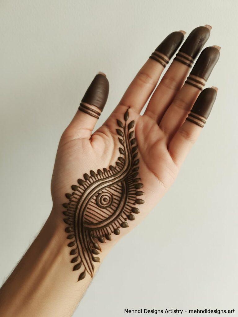 Stylish Half Palm Design 4
